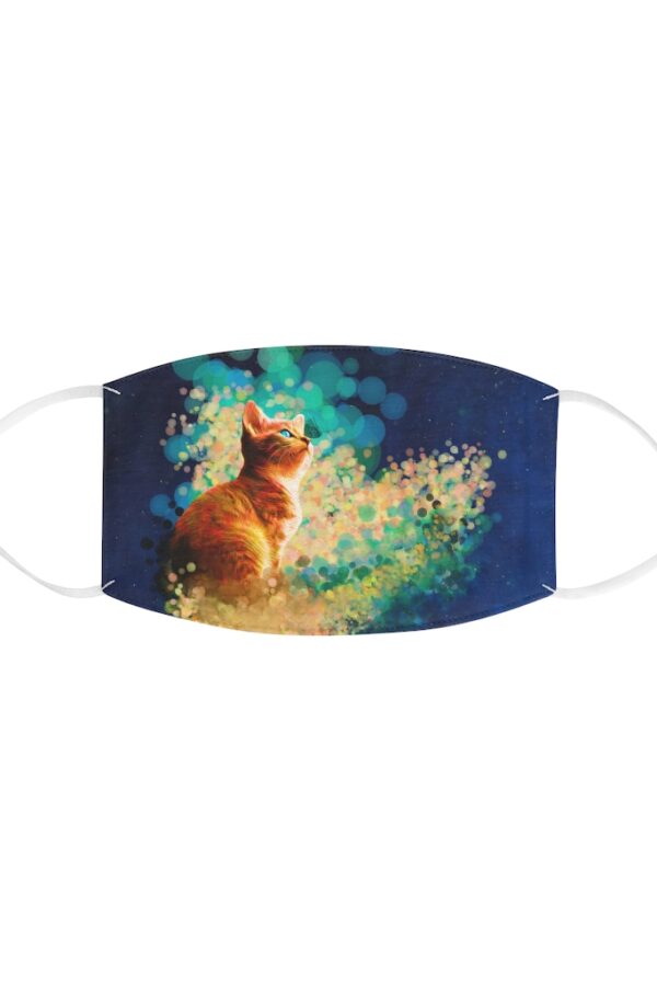 Cute Bokeh Kitten Fabric Face Mask