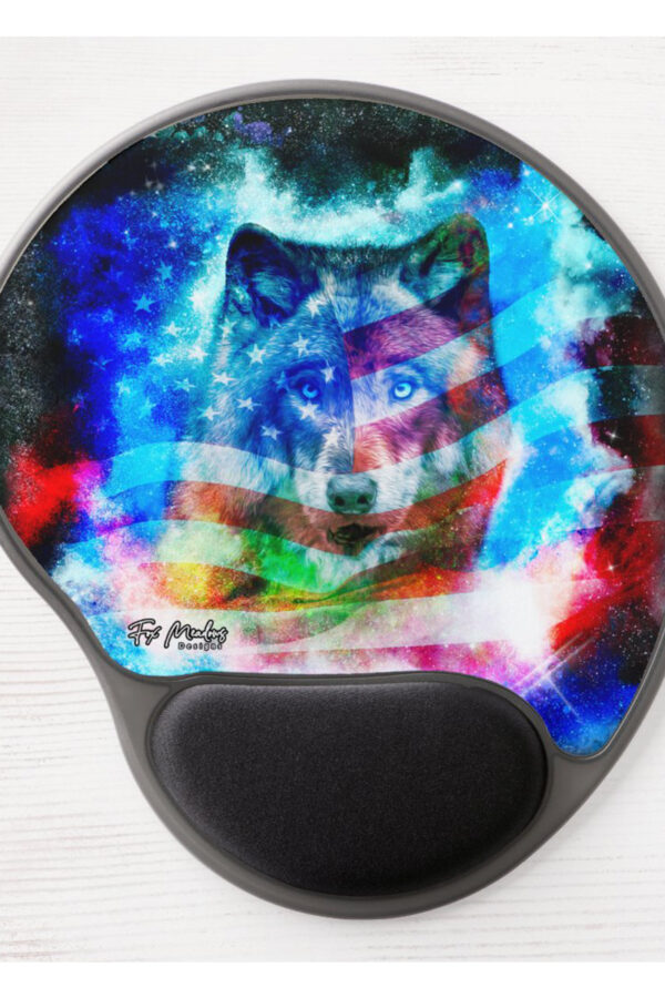American Wolf Gel Mousepad