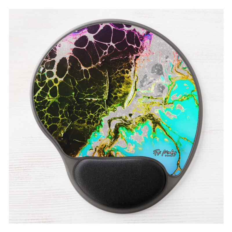 Vivid Aqua Gel Mousepad